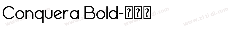 Conquera Bold字体转换
